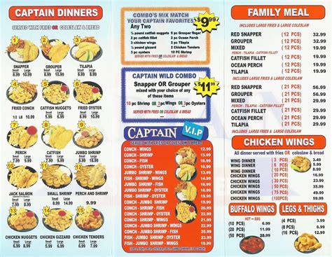 Captain Fish And Chicken Menu Urbanspoonzomato