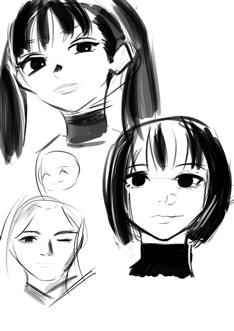 face sketches : r/AnimeART