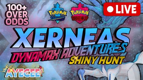 FOUND SHINY XERNEAS Hunt Dynamax Adventures W Viewers Pokemon