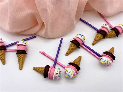 Pin on Ice Cream Cone Hair Pin