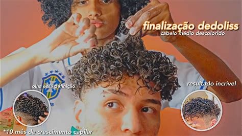 Finaliza O Dedoliss Enrolando Todo Cabelo Alisson Souza Cacheado