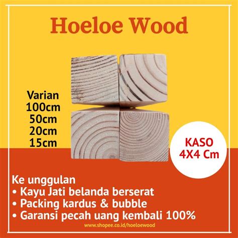 Jual BALOK JATI BELANDA KASO 4X4 JATI BELANDA KAKI MEJA KAYU