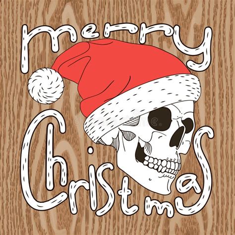 Skull Santa Stock Vector Image 47346791