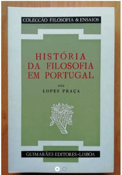 História Da Filosofia Em Portugal Bibliofeira