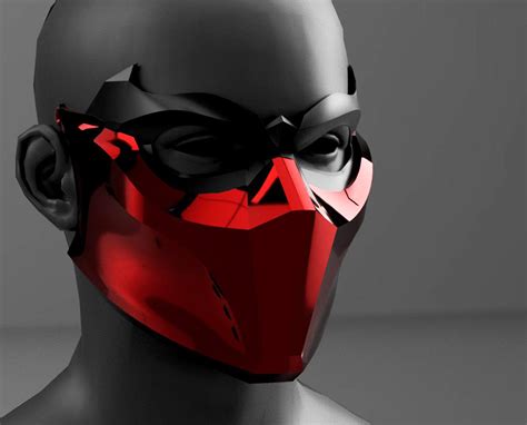 Red Hood New Outfit Mask Mask Cosplay Red Hood Outlaw Agrohort