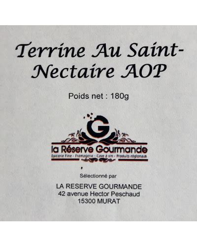 Terrine Au Saint Nectaire Aop G