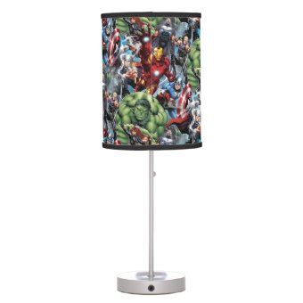 Avengers Classics Hulk Leading Avengers Table Lamp Zazzle