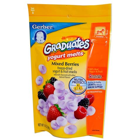 Gerber Graduates Yogurt Melts 8 Months Mixed Berries 10 Oz 28 G