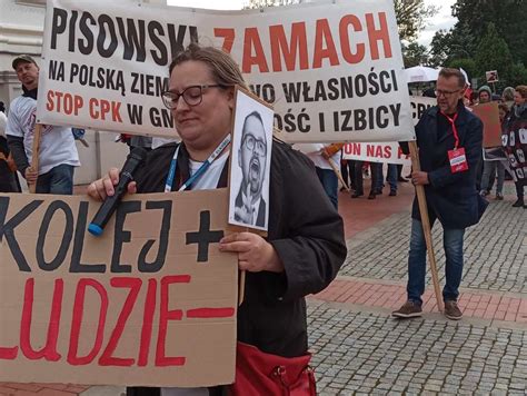 Zamo Kolejny Protest Przeciwko Cpk Zobacz Zdj Cia