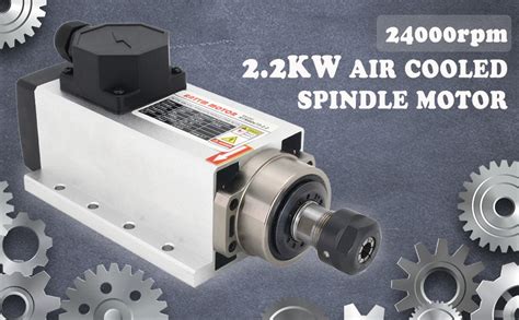 Rattmmotor Cnc Router Spindle Motor V Kw Square Air Cooled