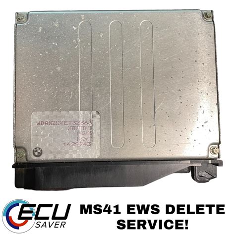 BMW DME EWS Delete Service MS41 MS42 MS43 MS45 MSS52 MSS54 ME7 M50