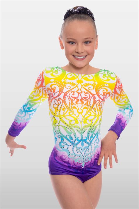 Festival Long Sleeve Girls Gymnastics Leotard Velocity Pro Sport