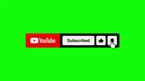 Top Youtube Subscribe Button And Bell Icon Green Screen Nbkomputer