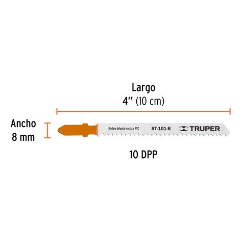 Ficha Tecnica Bl Ster Con Seguetas Dpp Zanco T Corte Recto Madera