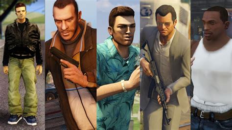 Top Grand Theft Auto Protagonists Ranked Worst To Best Youtube