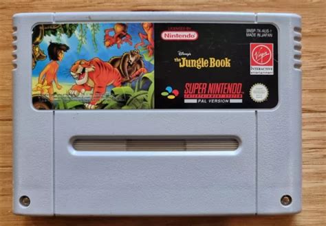 Disney S Jungle Book Gc Super Nintendo Snes Auspal Tested Working Eur