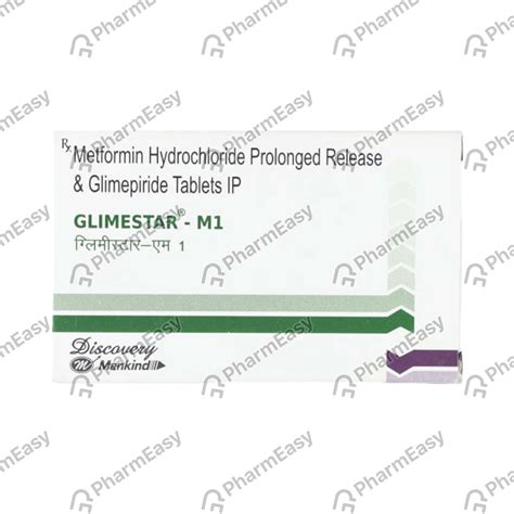 Glimestar M 1mg Strip Of 30 Tablets Uses Side Effects Price Dosage