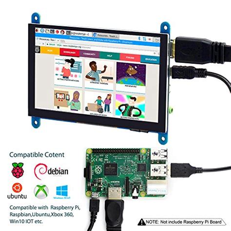 Elecrow Raspberry Pi Touchscreen Monitor 5 Inch Hdmi Screen Display 800x480 Compatible With