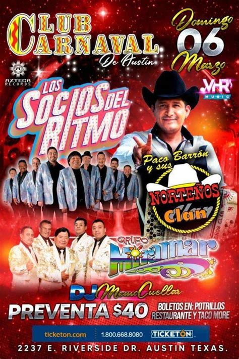 Paco Barron y sus Norteños Clan en Club Carnaval KLZT Austin TX