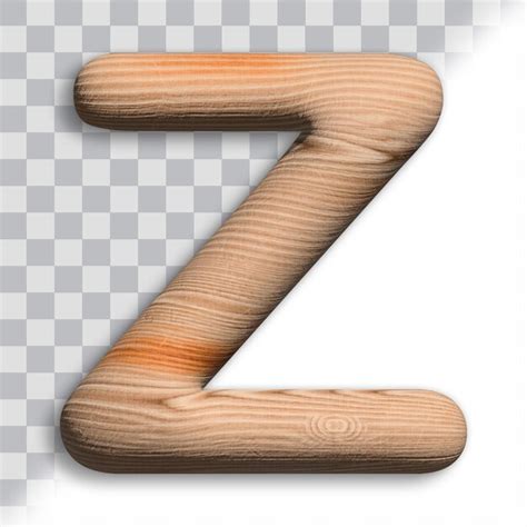 Lettre Minuscule D Z En Bois De Ch Taignier Naturel Psd Premium