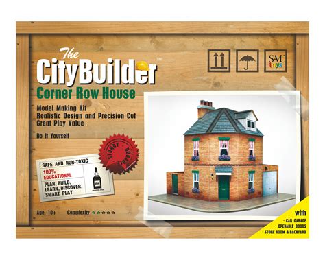 Corner Row House Cardboard Model Making Kit