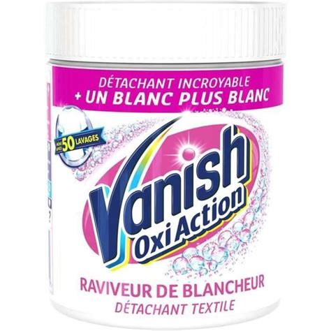 LOT DE 8 VANISH Blanc Oxi Action Gold Détachant Textile Linge Blanc