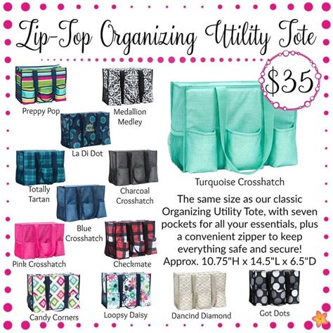 Zip Top Organizing Utility Tote Thirty One Gifts