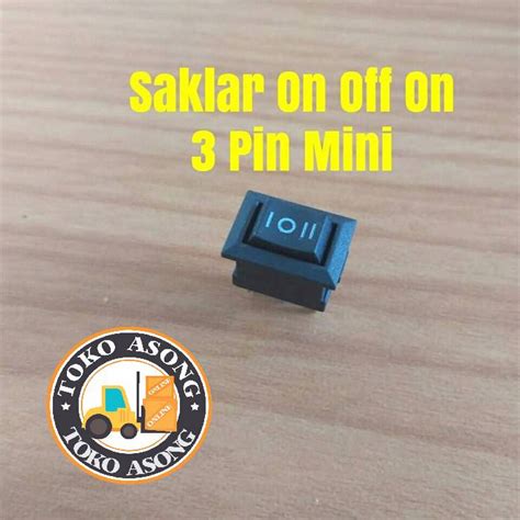 Jual Saklar Dobel Rocker Switch 3 Pin On Off On Double 3pin Mini