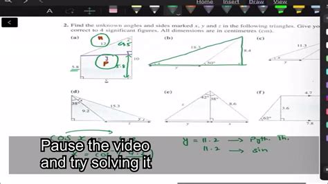 Find Angle Using Trigonometric Ratios Part 2o Level 4024 Igcse