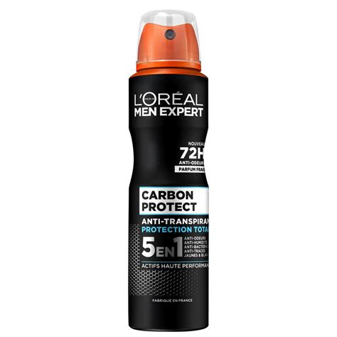 L OREAL Men Expert déodorant spray homme 72h carbon protect anti