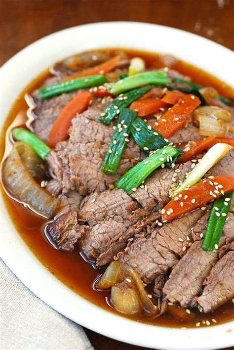 Slow Cooker Korean Beef Bulgogi From Korean Bapsang Slow Cooker Or Pressure Cooker