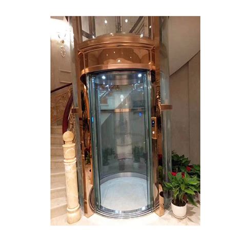 Customized Round Glass Elevator Villa Round Residential Glass Elevators