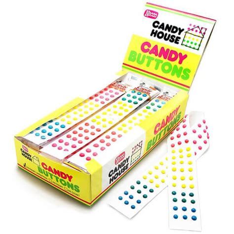 Necco Candy Buttons Strips Wrapped 24 Piece Box Bestcandyshop