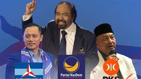 Nasdem Demokrat PKS Sepakat Usung Anies Di Pilpres 2024 Koalisi