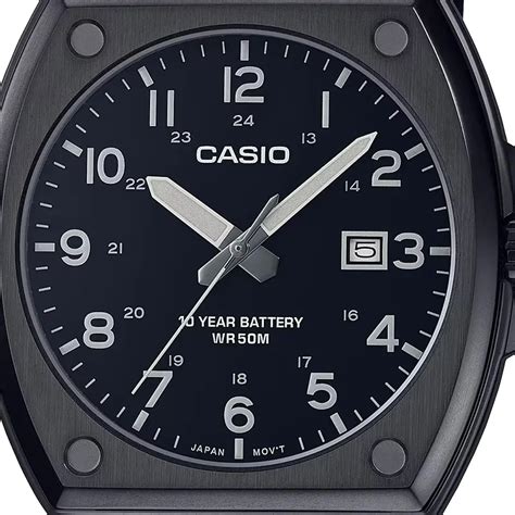 Casio MTP E715L 1AV Enticer Black Dial Mens Watch