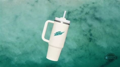 Baja Blast Stanley Cup Dupe 40 Oz Mountain Dew Inspired Stainless Steel