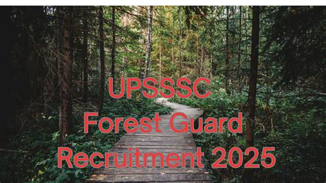 Upsssc Forest Guard Recruitment Out Vacancies