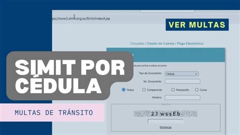 Sim Consulta De Comparendos Por Cedula Actualizado Diciembre 2024