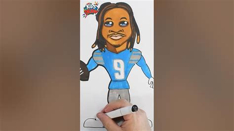 🏈 How To Draw Jameson Williams Of The Detroit Lions Nfl Football Team