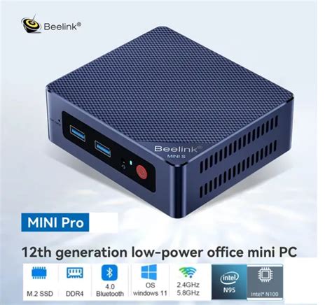 Beelink Pro Mini Pc Intel N95 N100 Windows 11 Ddr4 8 16gb 256 512gb