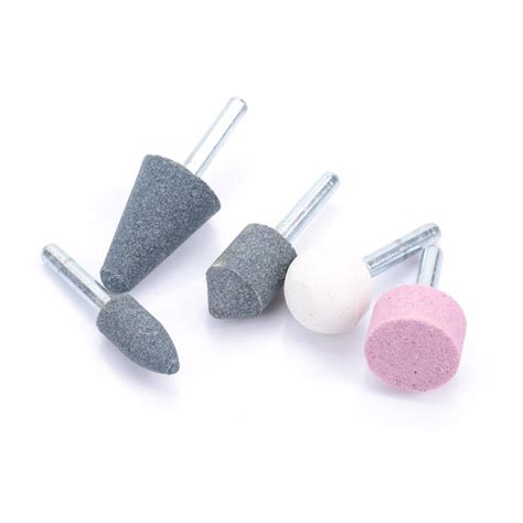 Mounted Stone Point Abrasive Grinding Wheels Bit Set For Dremel Rotary