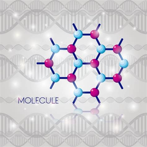 Premium Vector Molecule Structure Chemical Icon Vector Illustration