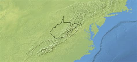 Outline and Blank Maps of West Virginia USA : Vector and Gif Map for ...