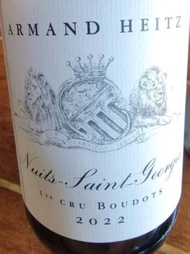 Domaine Armand Heitz Nuits Saint Georges 1er Cru Boudots Vivino US