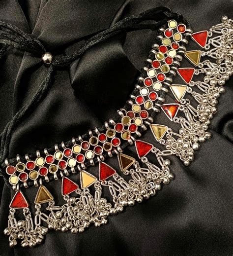 Afghani Multi Colour Ethnic Choker By Glam Junction Glam Junction