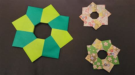 How To Make A Wreath An Origami Tutorial Youtube