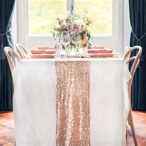 Glam Up Your Wedding Table 10 Gorgeous Tablecloths And Table Runners