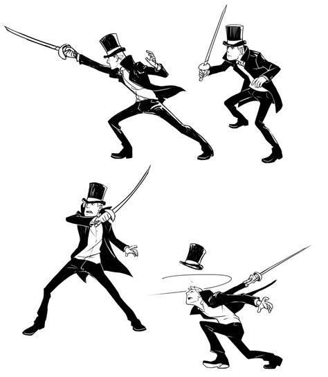 Sword Fighting Poses