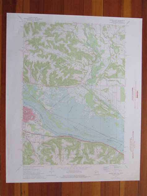 Winona East Minnesota 1975 Original Vintage USGS Topo Map EBay