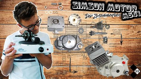 Der Zusammenbau Erster Start Simson S51 Motor M541 Selber